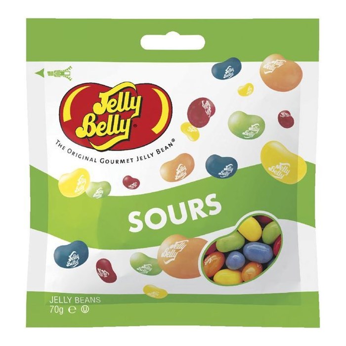 Jelly Belly Sours жевательные конфеты кислые 70 гр - фото 34562