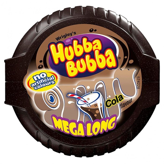 Hubba Bubba Mega Lang Cola жев. резинка со вкусом колы 56 гр - фото 34574