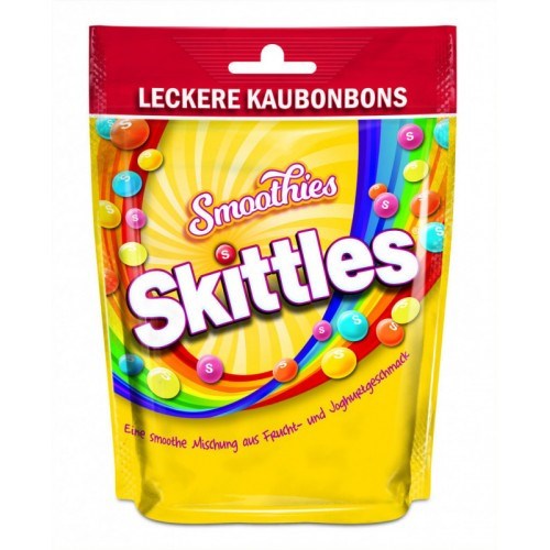 Skittles Smoothies жевательные конфеты смузи 160 гр - фото 34624