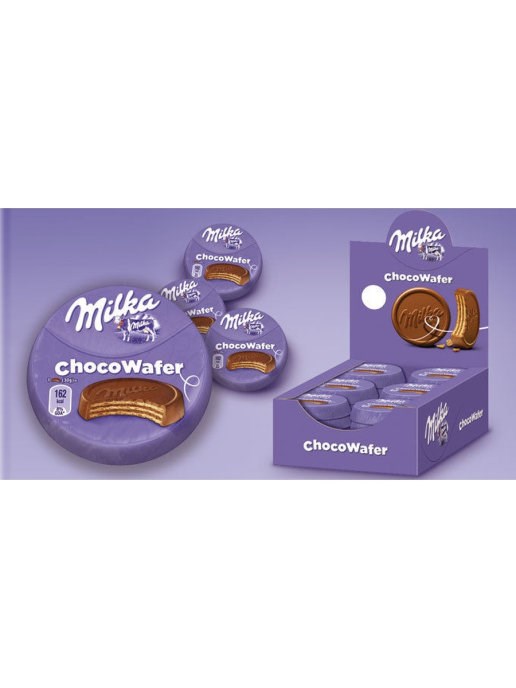 Milka choco wafer вафли милка в молочном шоколаде 30 гр. 224935 / 499709 - фото 34723