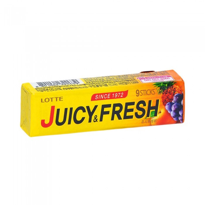 Lotte Juicy Fresh жев. резинкафруктовый фреш 26 гр 320639 - фото 34742