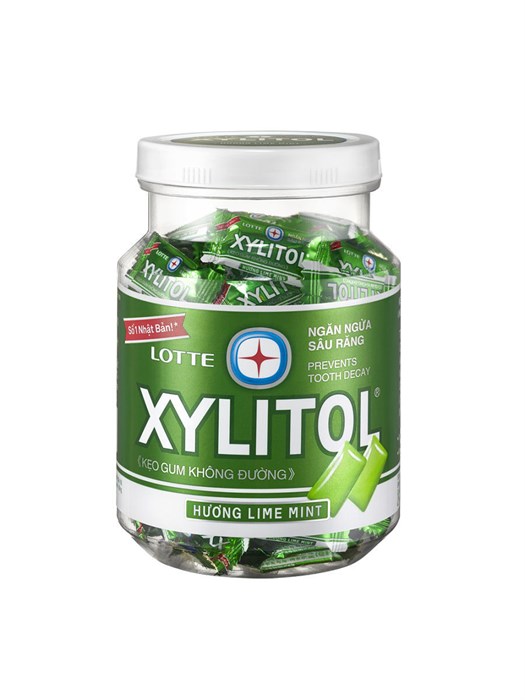 Lotte Xylitol Lime Mint жевательная резинка со вкусом лайма и мяты 58 гр - фото 34779