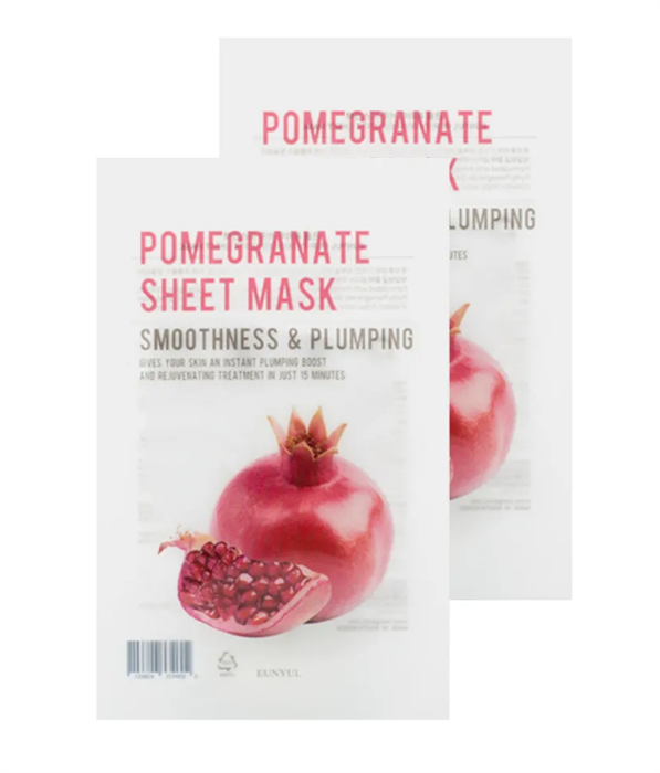 Eunyul Purity pomegranate sheet mask Маска тканевая с экстрактом граната 22 мл 408601 - фото 34805