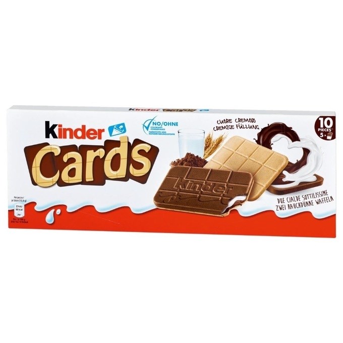 Ferrero Kinder Cards печенье 128 гр - фото 34808