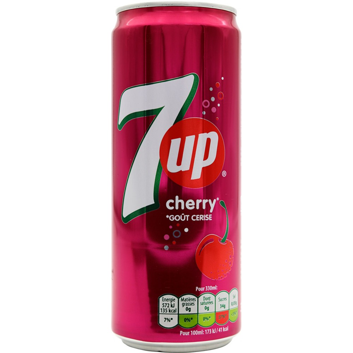 7Up Cherry напиток газированный вишня 330 мл - фото 34882