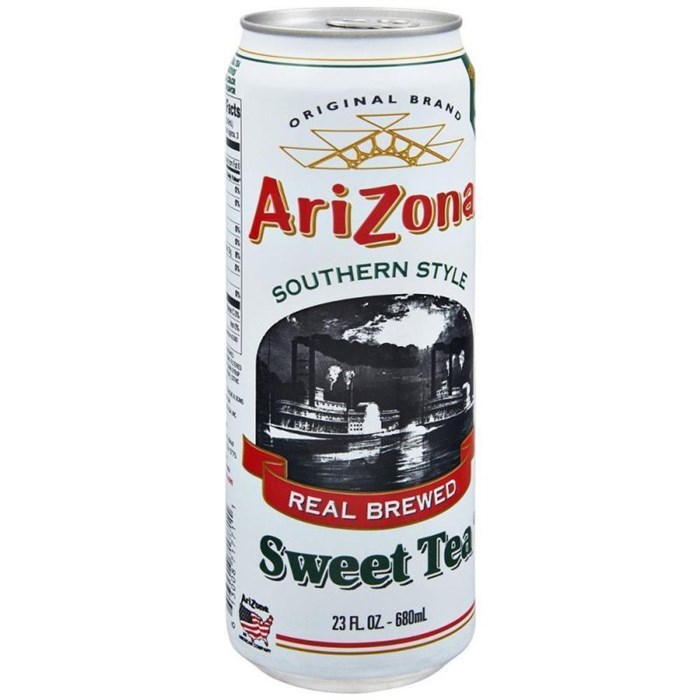 Arizona sweet ice tea напиток негазированный сладкий чай 680 мл - фото 34986