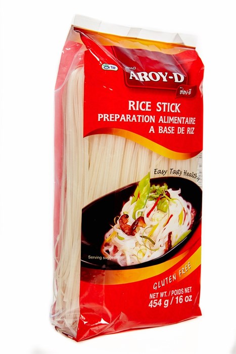 Aroy-D Rice Stick рисовая лапша 3мм 454 гр - фото 35000