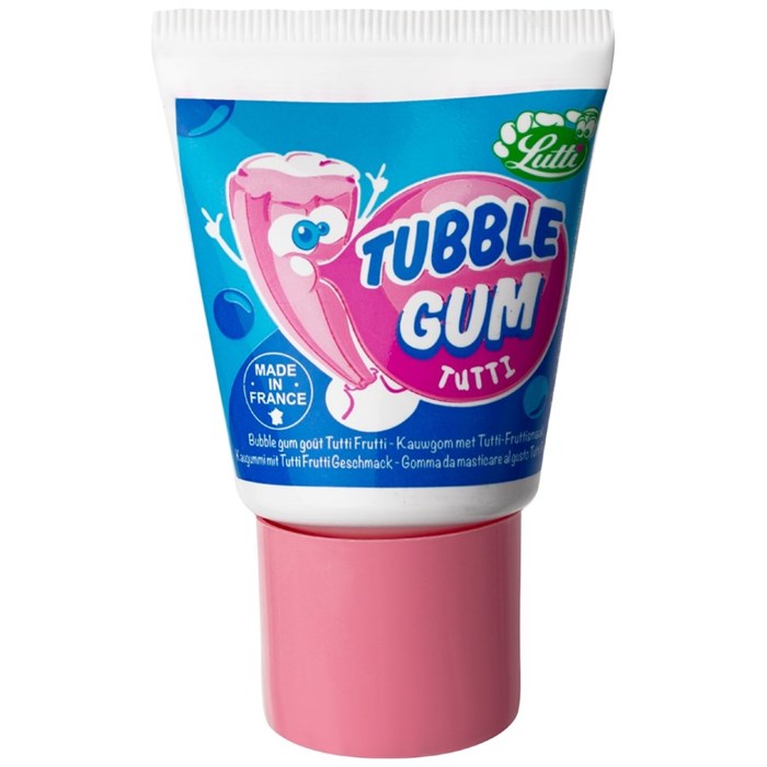 Lutti Tubble Gum Framboise жвачка в тюбике малиновая 35 гр 030928 - фото 35014