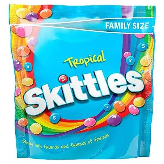Skittles Tropical Pouch жевательные конфеты 152 гр - фото 35025