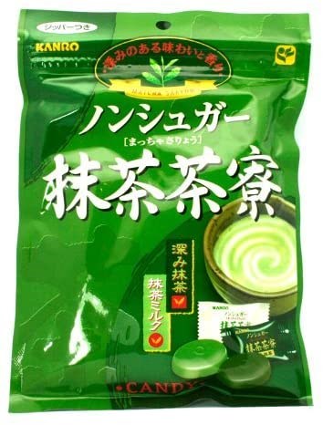 Kanro Green Tea карамель с чаем Мачча б/сахара 72 гр - фото 35217