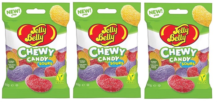 Jelly Belly жевательный мармелад кислые фрукты 60 гр - фото 35325