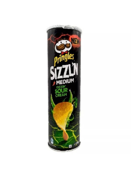 Pringles Medium Kickin Sour Cream чипсы со вкусом сметаны 180 гр - фото 35362