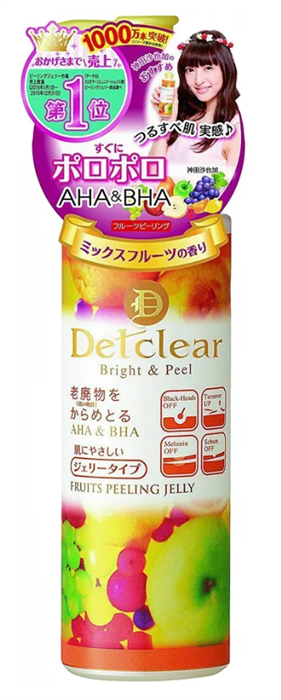 Meishoku Detclear AHA & BHA Fruits Peeling Jelly Пилинг-гель для лица 180 мл 226052 - фото 35388