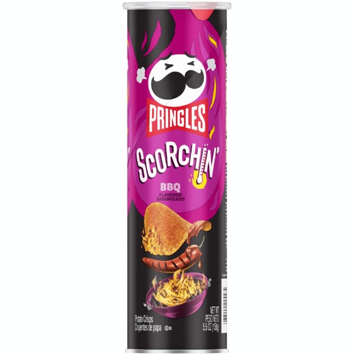 Pringles Scorchin BBQ чипсы 158 гр - фото 35532