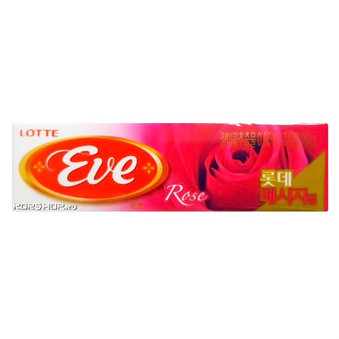 Lotte Eve Rose жев. резинка с ароматом розы 26 гр - фото 35642