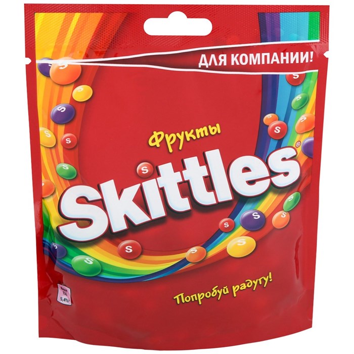 Skittles Fruits жевательные конфеты фруктовые 160 гр 524261 - фото 35677