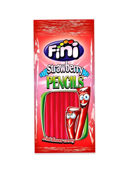 FINI Strawberry Pencils Жев. мармелад Клубничные Палочки 100 гр. - фото 35680
