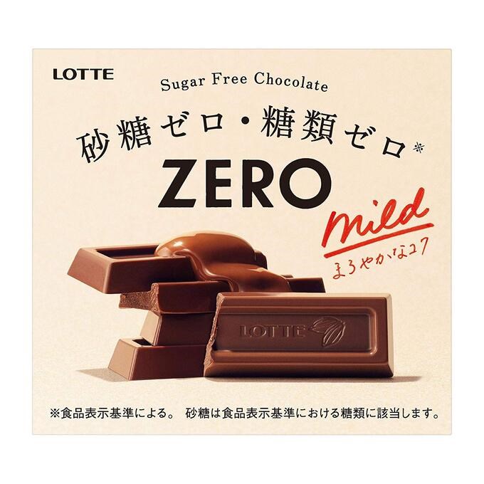 Lotte Zero No Sugar Chocolate Mild шоколад молочный без сахара 50 гр - фото 35706