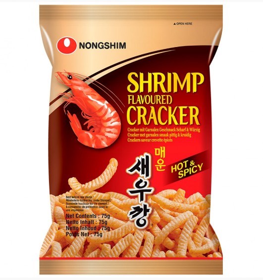 Nongshim чипсы запеченные со вкусом острой креветки 75гр УТ-00007584 - фото 35798