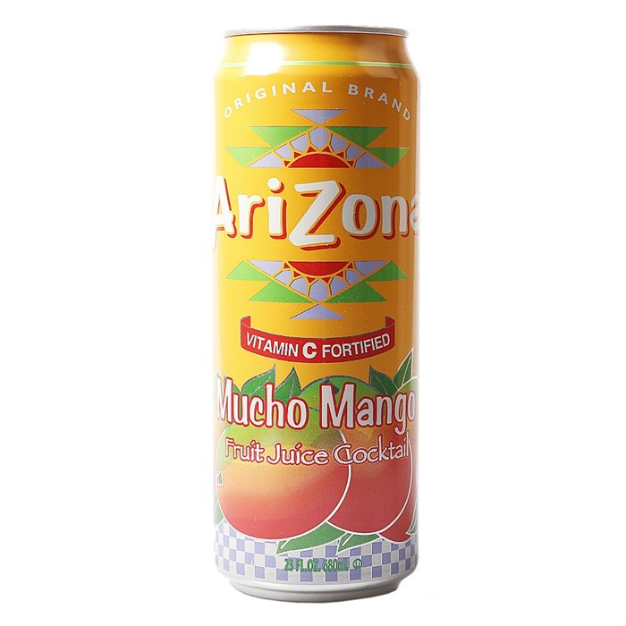 Arizona mucho mango ice tea напиток чайный негазированный со вкусом манго 680 мл 735418, 742140 - фото 35814