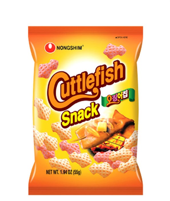 Nongshim Cuttlefish snack чипсы нонгшим со вкусом кальмара 55г - фото 35897