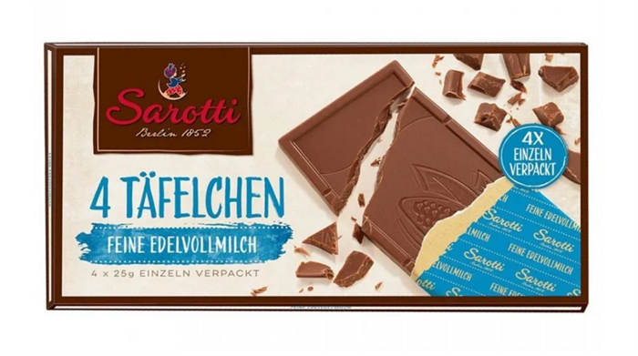 Sarotti Mini молочный шоколад 100 гр - фото 36203