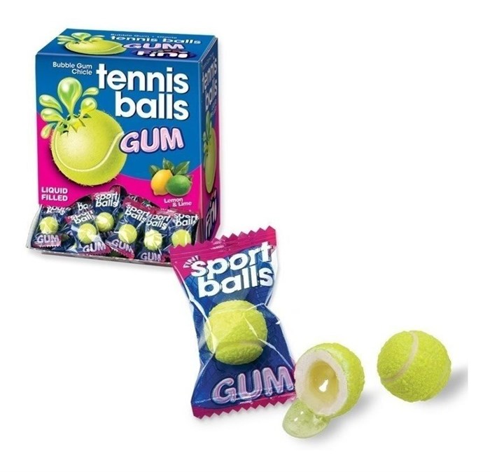Fini Tennis Balls жев. резинка с начинкой лимон-лайм 16 гр - фото 36219