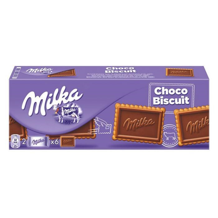 Milka Choco Biscuits печенье с молочным шоколадом 150 гр - фото 36221