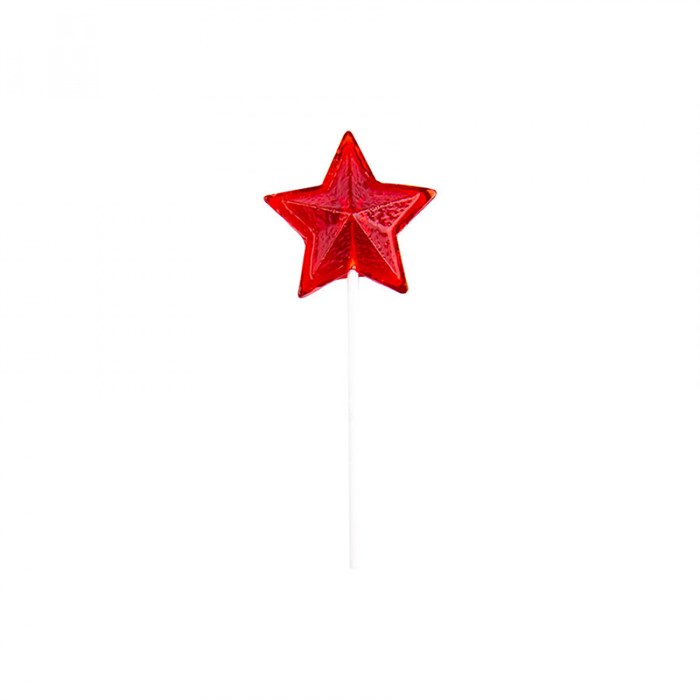 Карамель леденцовая на палочке в форме звезды 30 гр - фото 36225