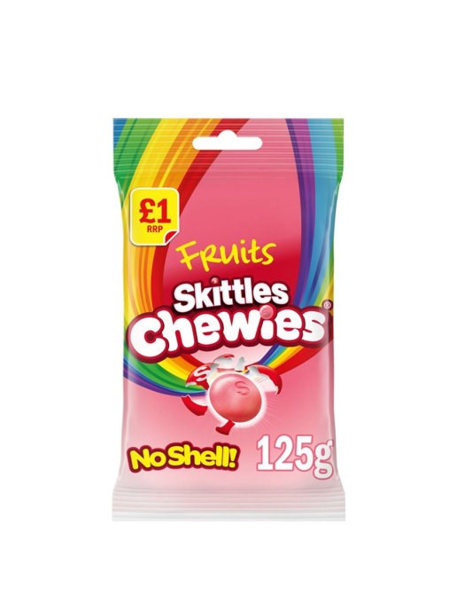Skittles Chewies Fruit жевательные конфеты фруктовые 125 гр - фото 36355