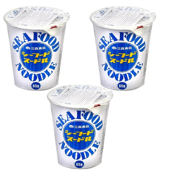 SAMYANG SEAFOOD CUP RAMEN Лапша быстрого приготовления со вкусом морепродуктов 65 гр - фото 36363