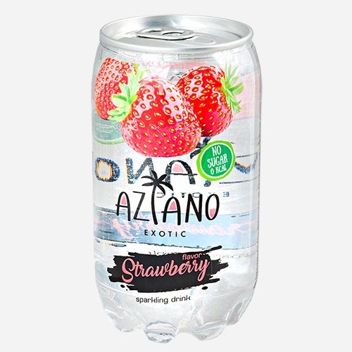 Aziano Strawberry напиток сокосодержащий со вкусом клубники 350 мл - фото 36378