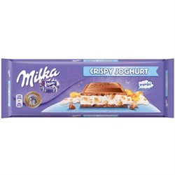 Milka Crispy Joghurt Шоколадная плитка с йогуртом 300 гр 904608 - фото 36537