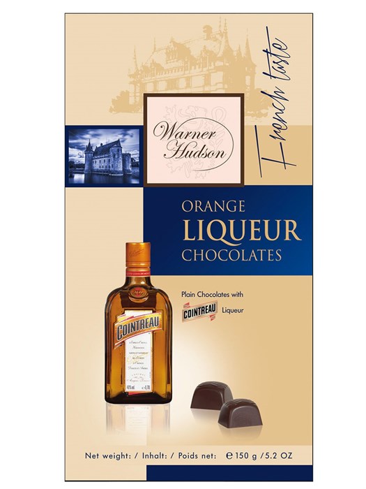 Warner Hudson шоколадные конфеты с ликером куантро 150 гр - фото 36599