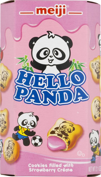 Meiji Hello Panda Strawberry печенье со вкусом клубники 45 гр 652666777779115,НФ-00001802 - фото 36606