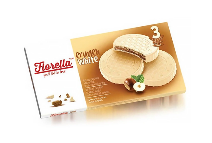 Fiorella White Choc Wafer with Hazelnut вафли в белом шоколаде с ореховой начинкой 60 гр 95251 - фото 36822