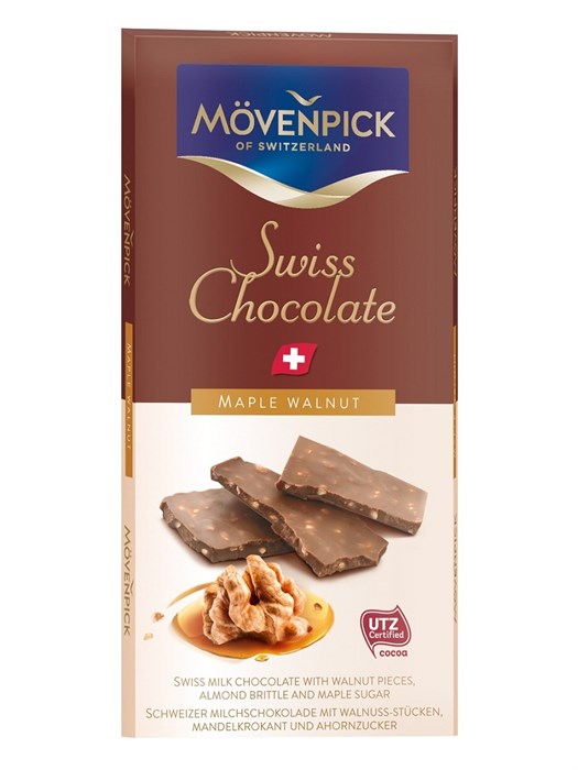 Movenpick шоколад с грецким орехом 70 гр - фото 36860