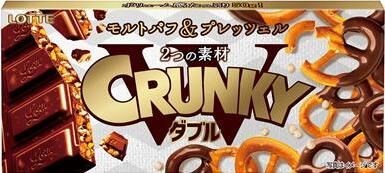 Lotte Crunky шоколад хрустящий крендель 45 гр - фото 37086