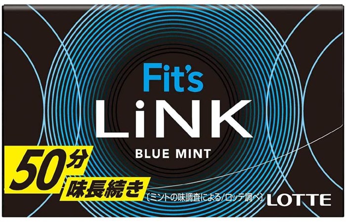Lotte Fit’s Link Blue Mint жевательная резинка голубая мята 25 гр - фото 37142