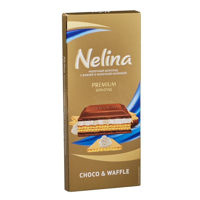 Nelino Maxx Choco & Waffle шоколад с крошкой печенья 80 гр - фото 37213