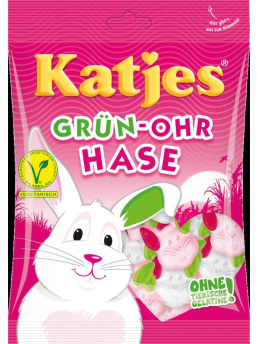 Katjes Ohr Hase жевательный мармелад уши кролика 200 гр - фото 37251