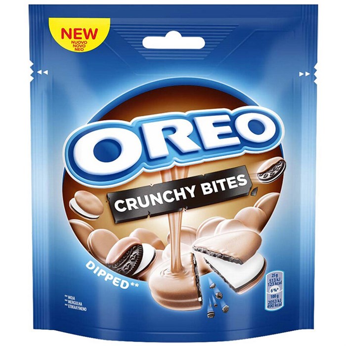 Oreo Crunchy Bites Dipped печенье покрытое шоколадом 110 гр - фото 37260
