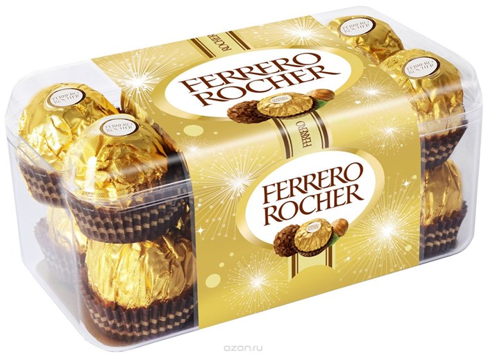 Ferrero Rocher шоколадные конфеты c хрустящей корочкой 200 гр. - фото 37280