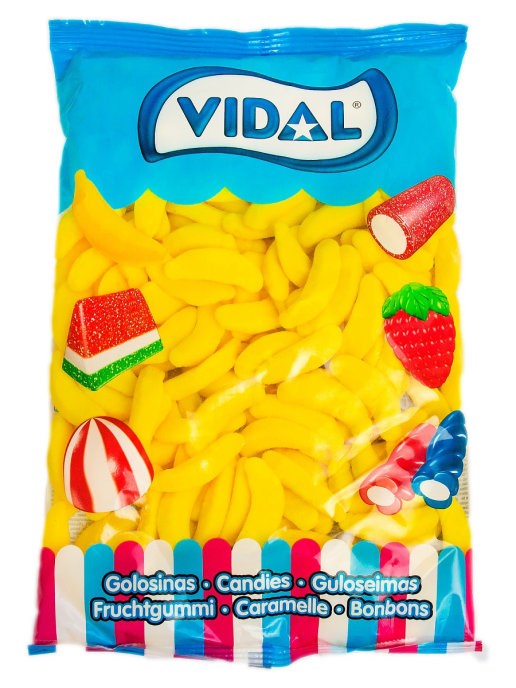 Мармелад Видал Бананы 100 грамм / Vidal Bananas 100 g - фото 37379