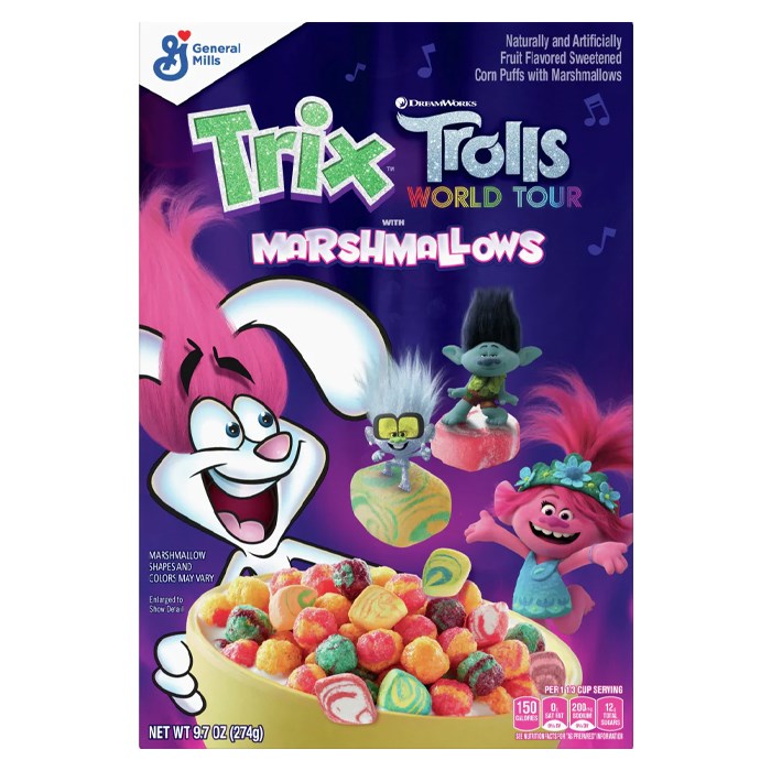 GM Trix Trolls Marshmallows сухой завтрак с маршмеллоу 274 гр - фото 37629