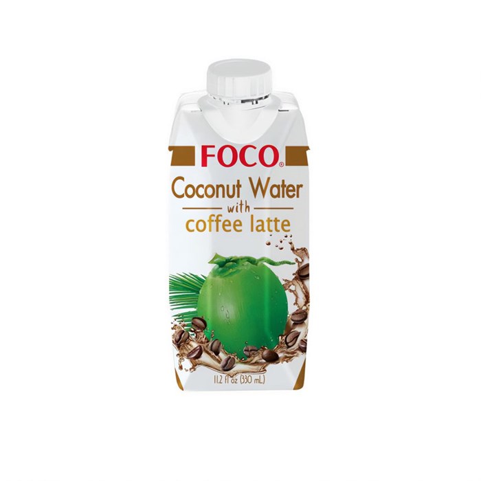 FOCO Coconut Water With Coffee Latte кокосовая вода с латте 330 мл 97825 - фото 37637