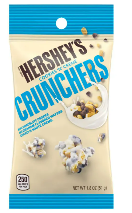 Hershey's Cookies&Creme Crunchers кранчи снэки в белом шоколаде 51 гр. - фото 37725