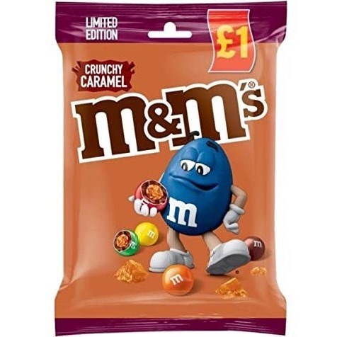 M&M'S Crunchy Caramel Limited Edition шок. драже со вкусом карамели 80 гр - фото 37732