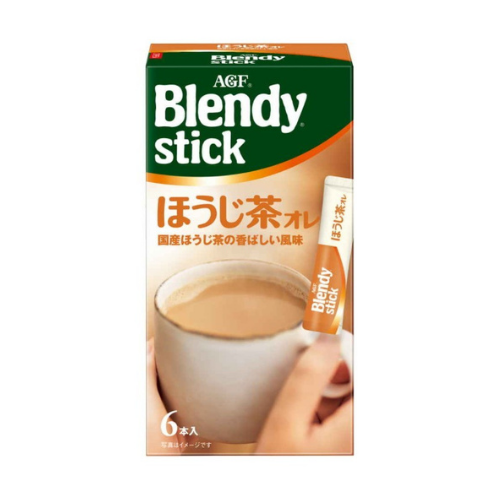 AGF BLENDY японский жареный зеленый чай Ходзича с молоком стики 6 шт по 10 гр - фото 37924