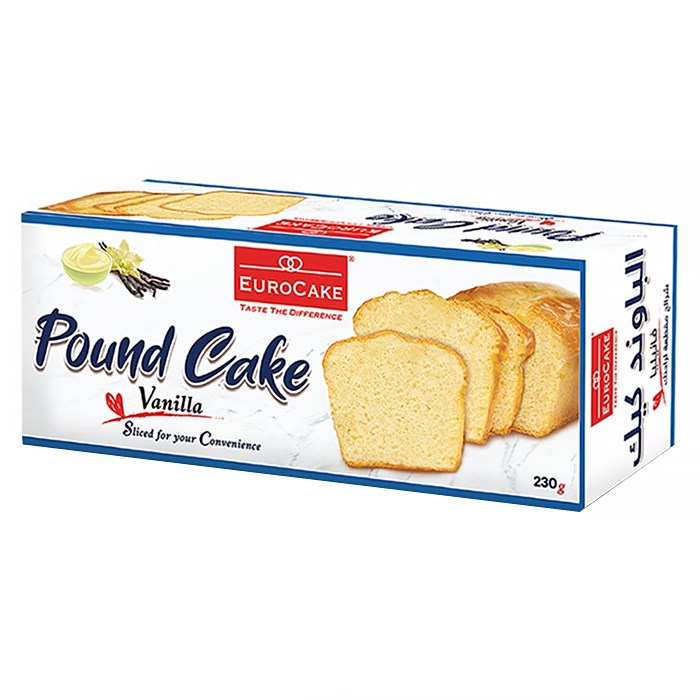 Eurocake Pound Cake Vanilla кекс ванильный порционный 230 гр - фото 38107